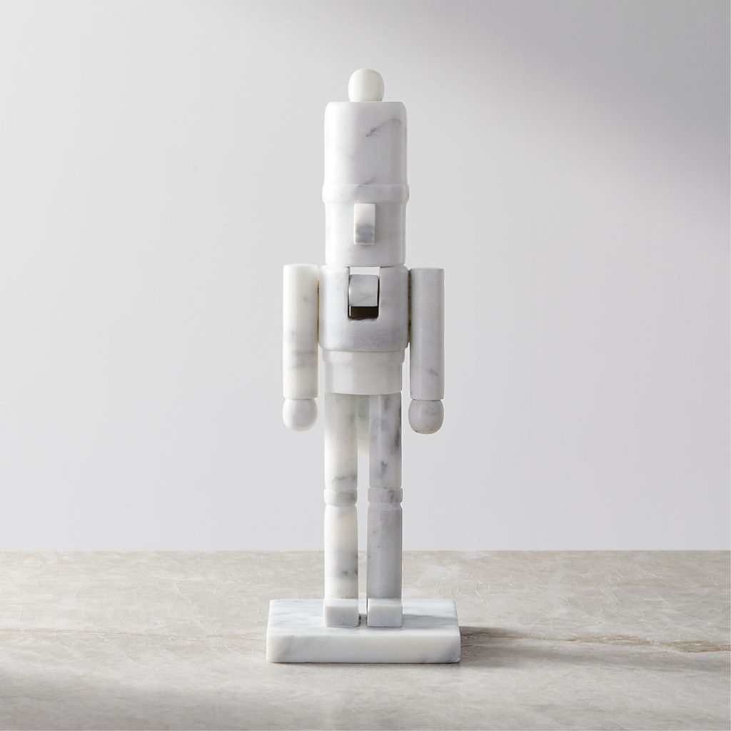 Decking the Halls the Minimalist Way 13 marble nutcracker